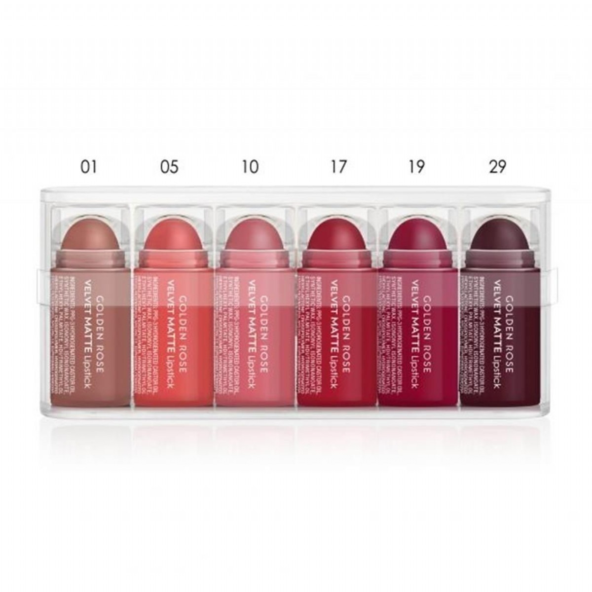 Makyaj | Golden Rose Velvet Mini Lipstick 6 li Kapsül Mix 1 | 104 |  | 